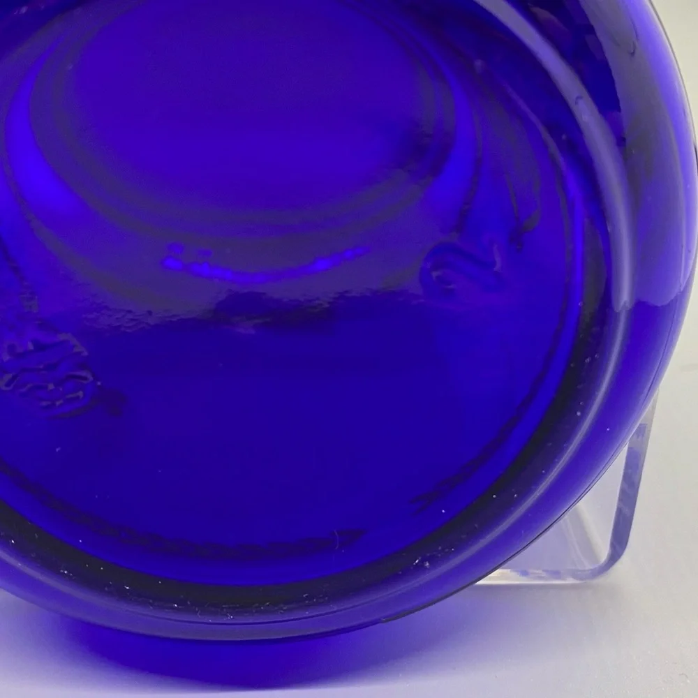 Apothecary jars. Made in Italy. Cobalt blue. 1960-70s.